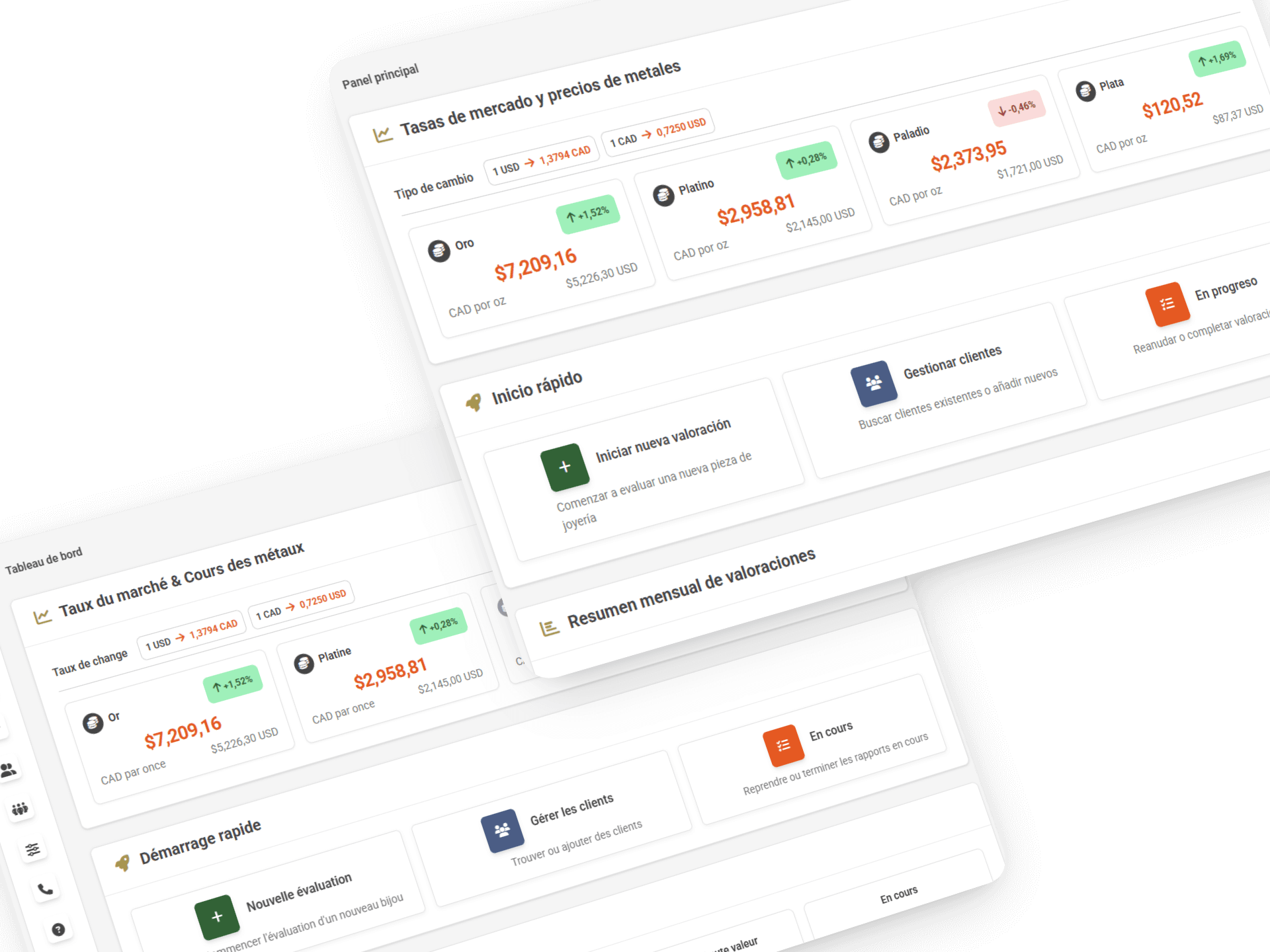 Multi-Language Dashboard and Client Portal